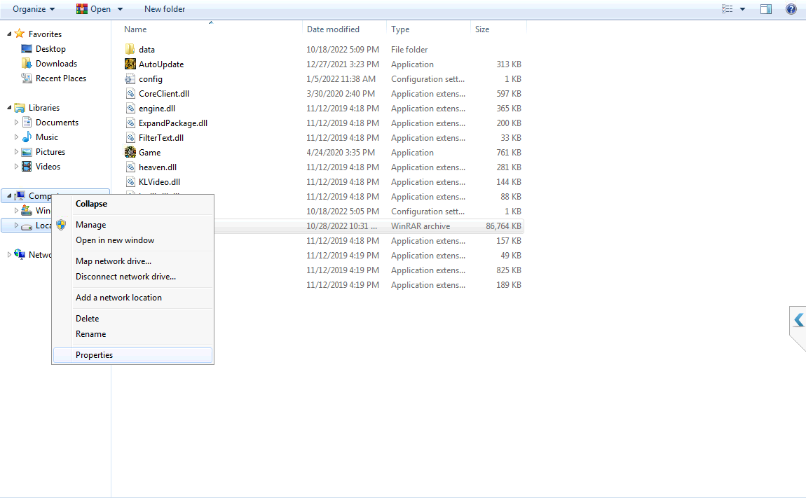Bước 2 fix lỗi game